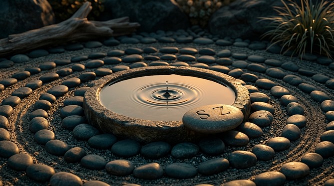 Spieler an Glücksspiel-Interface mit Karten und Chips